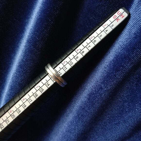 Natural Crystal Square Silver Ring size 5.75 reflective sparkly gemstone - Picture 13 of 14